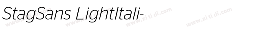 StagSans LightItali字体转换 StagSans LightItali字体转换